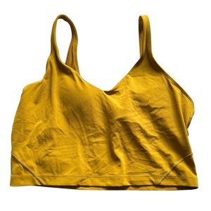 Lululemon Sz 14 Align Tank Top Ochre/Gold